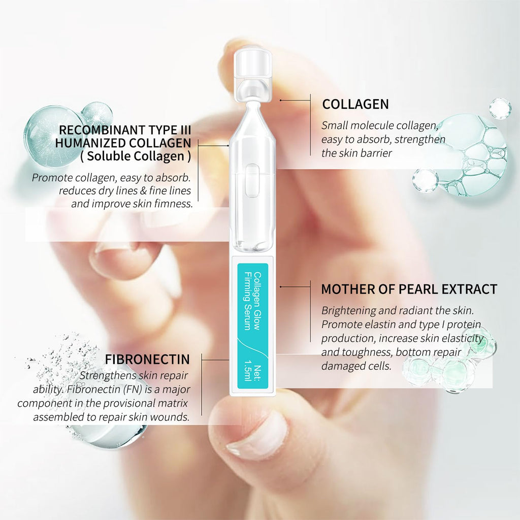 BACHERI Collagen Glow Firming Serum – Hyaluronic Acid, Centella & Adenosine | Hydration & Anti-Aging