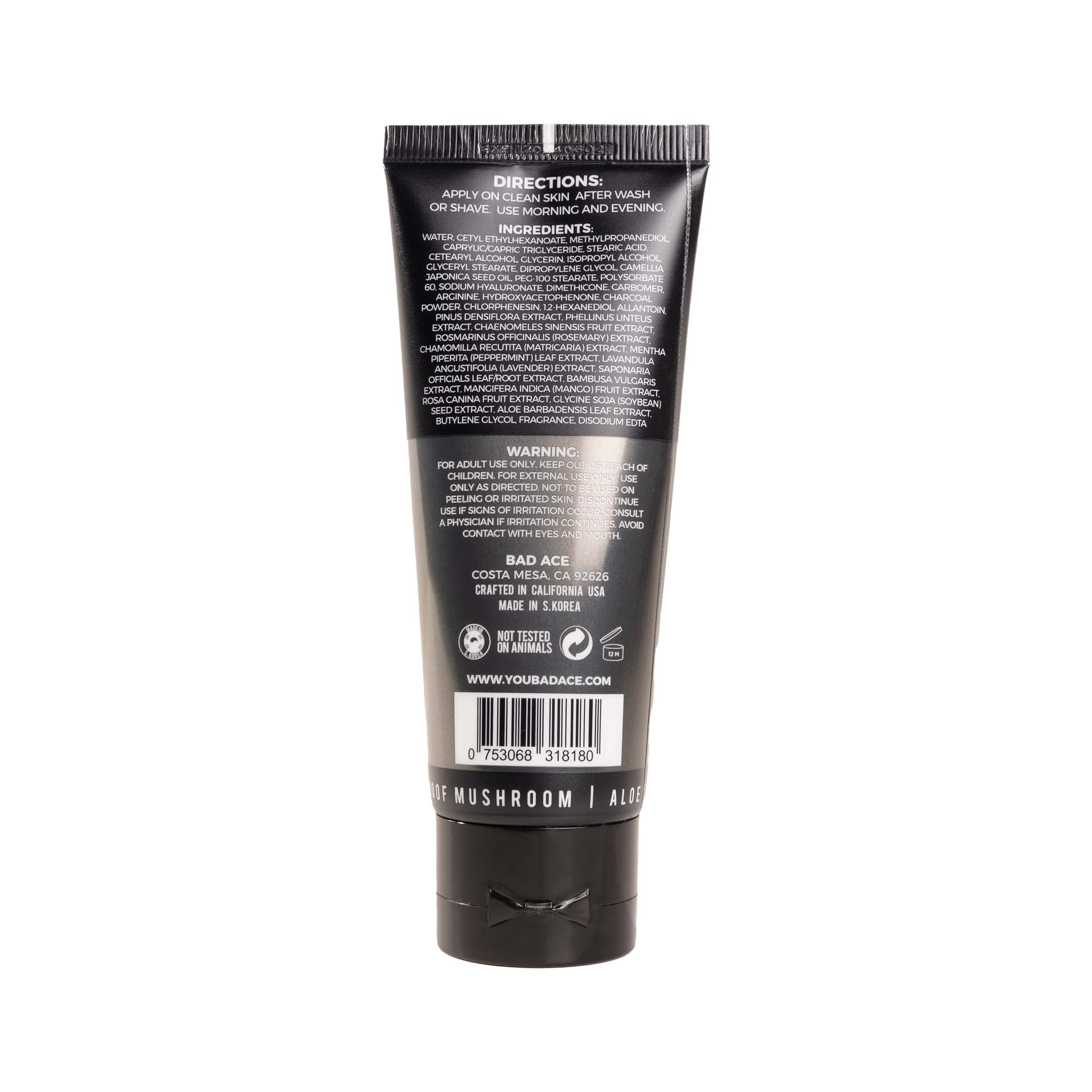BAD ACE Moisturizer Bundle for Men – Korean Skincare Duo with Vitamin & Charcoal
