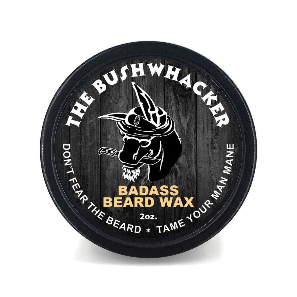 Badass Beard Care Beard Wax – The Bushwhacker Scent, 2 oz