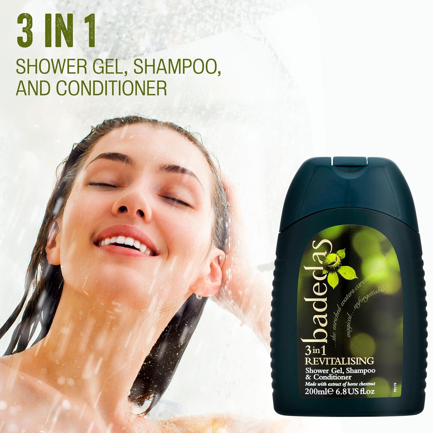 Badedas Revitalising Shower Gel, Shampoo & Conditioner – 200ml Pack of 6