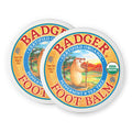 Badger Foot Balm – 100% Organic Foot Cream for Dry Feet & Heels | 2 oz Tin (2-Pack)