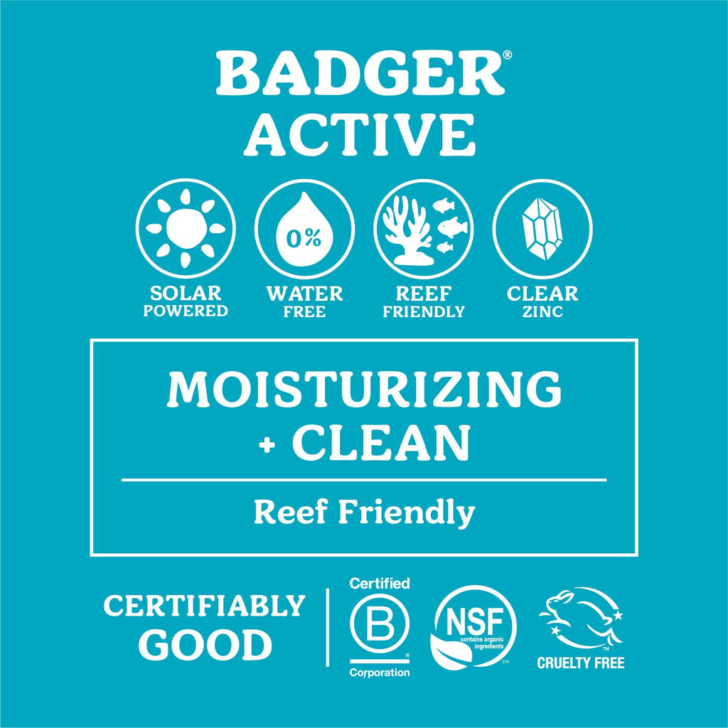 Badger Mineral Sunscreen Cream SPF 30 – 98% Organic, Reef Safe, Travel Size 2-Pack