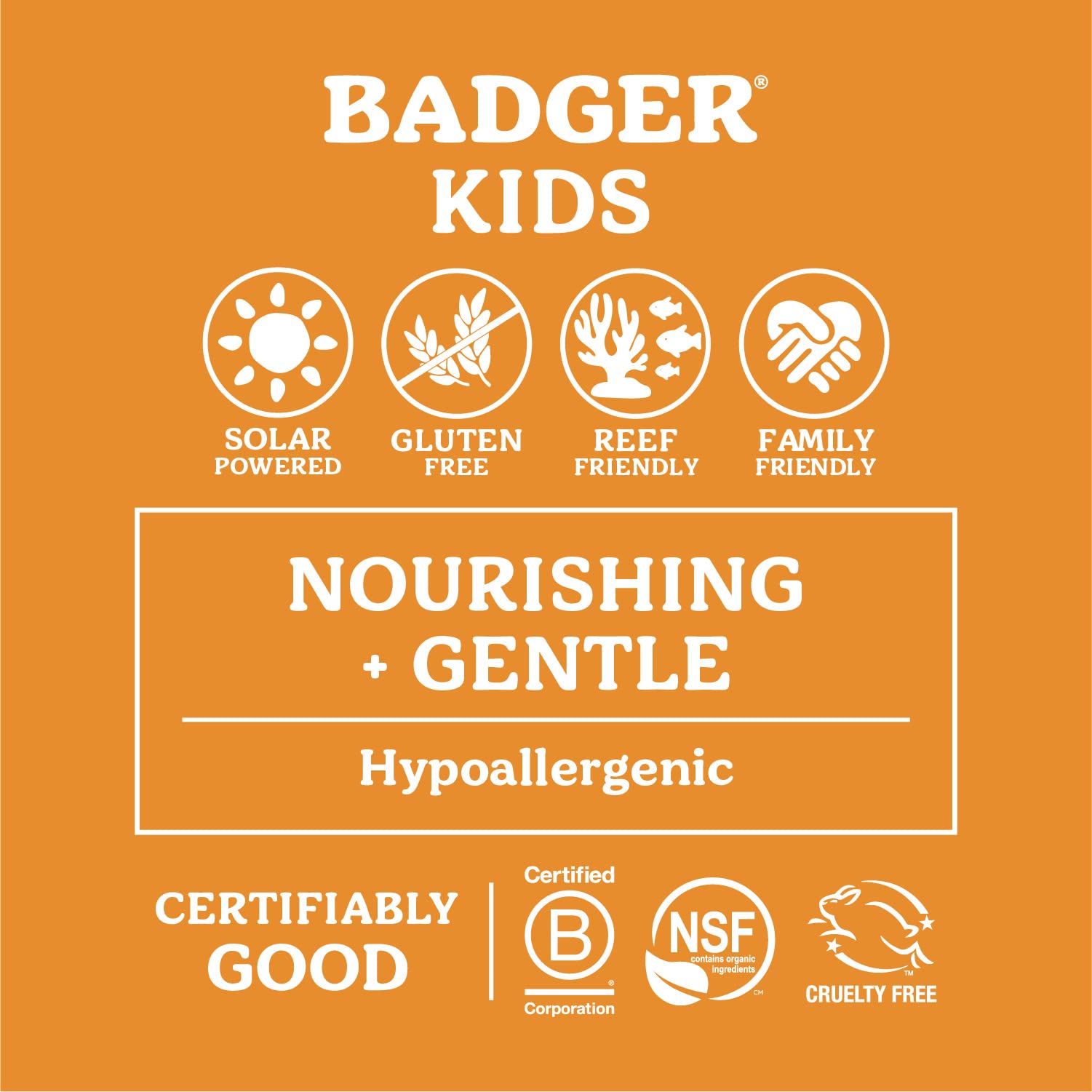 Badger Mineral Kids Sunscreen Face Stick SPF 35 | Travel Size, Reef Safe