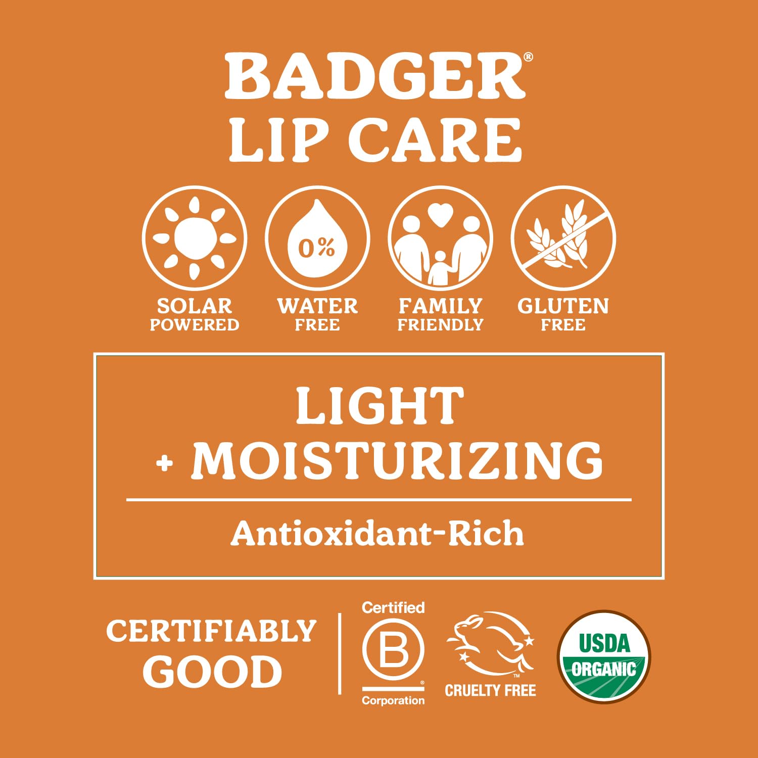 Badger Pink Grapefruit Lip Balm – 100% Organic, Long-Lasting Moisture, 4 Pack