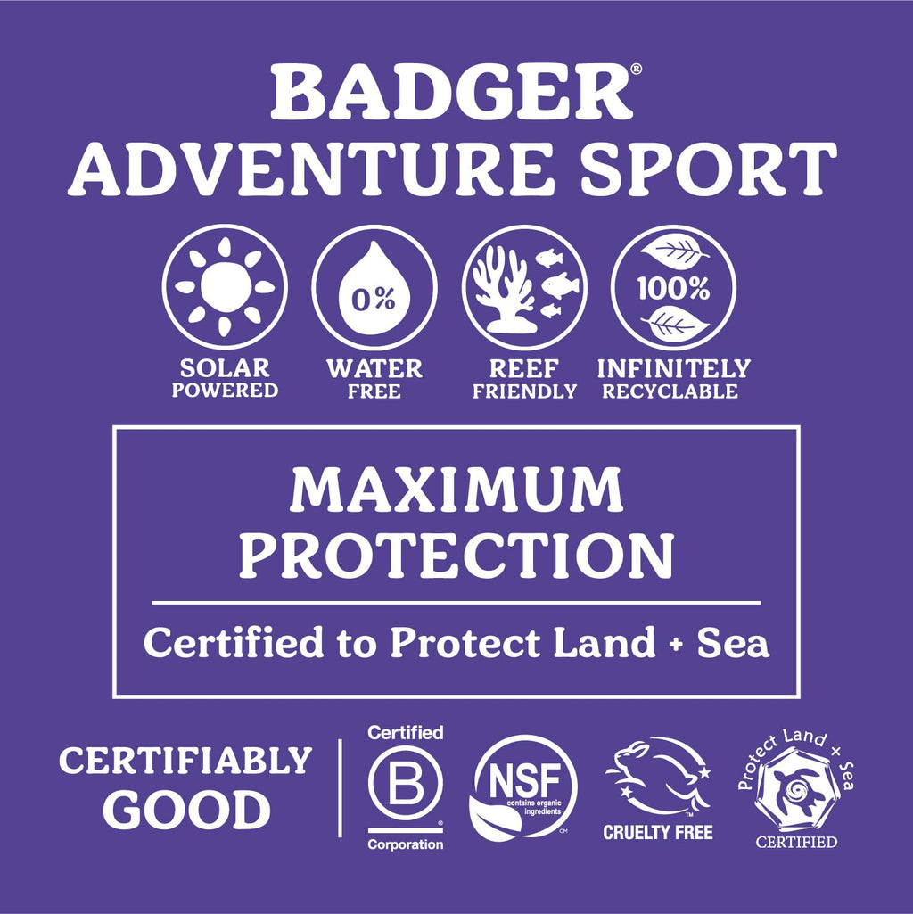 Badger SPF 50 Reef Safe Sunscreen — Unscented, 98% Organic, 2-Pack