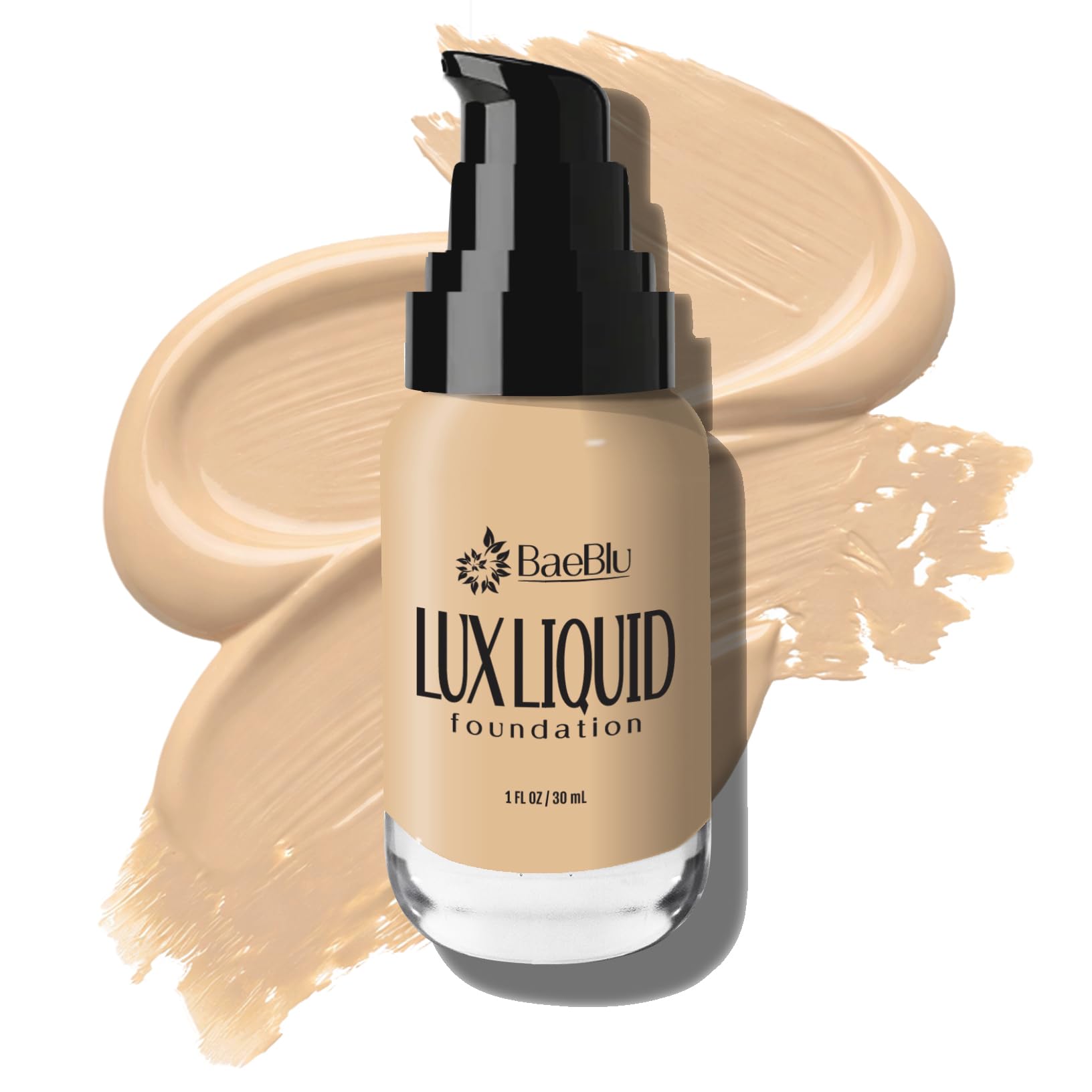 BaeBlu Organic Aloe-LUX Foundation – Vegan, Gluten-Free, Made in USA