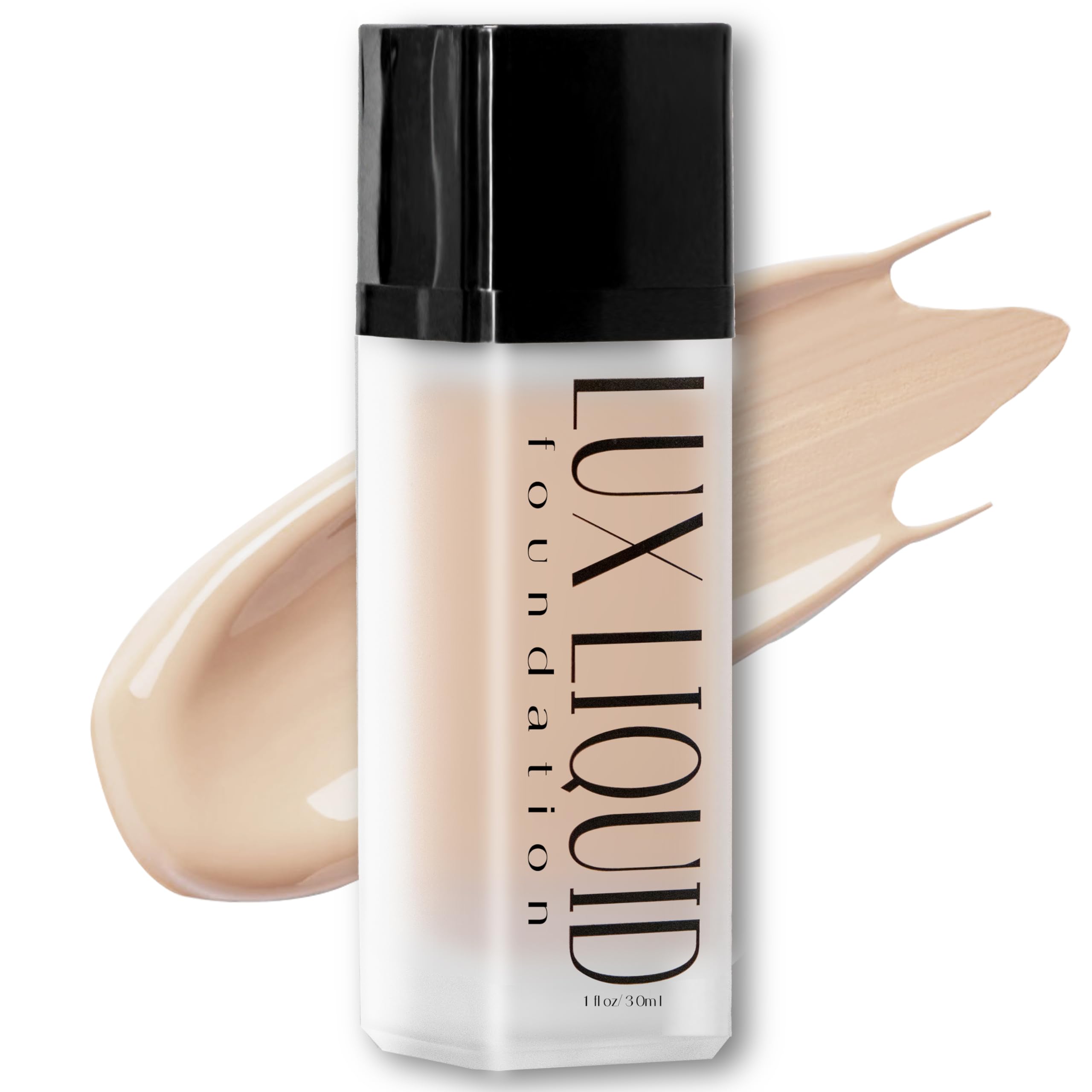 BaeBlu Organic Aloe-Based LUX Foundation Hazelnut – Natural Vegan, Gluten-Free, Made in USA