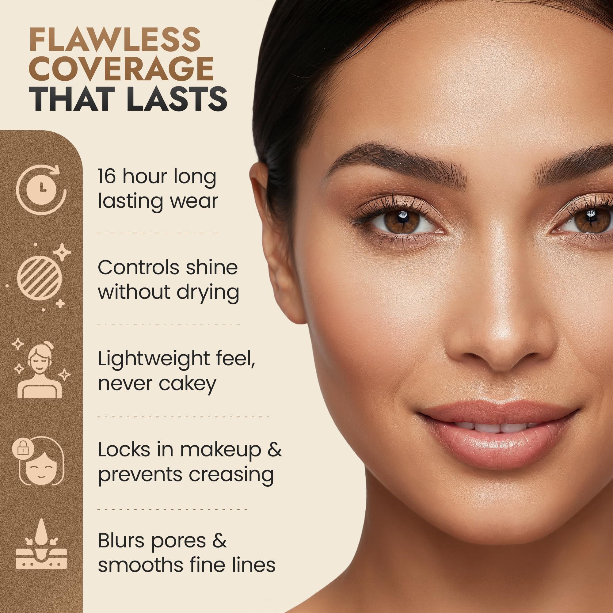 BaeBlu Organic Pressed Setting Powder – Talc-Free, Oil-Absorbing Matte Finish, 16-Hour Wear