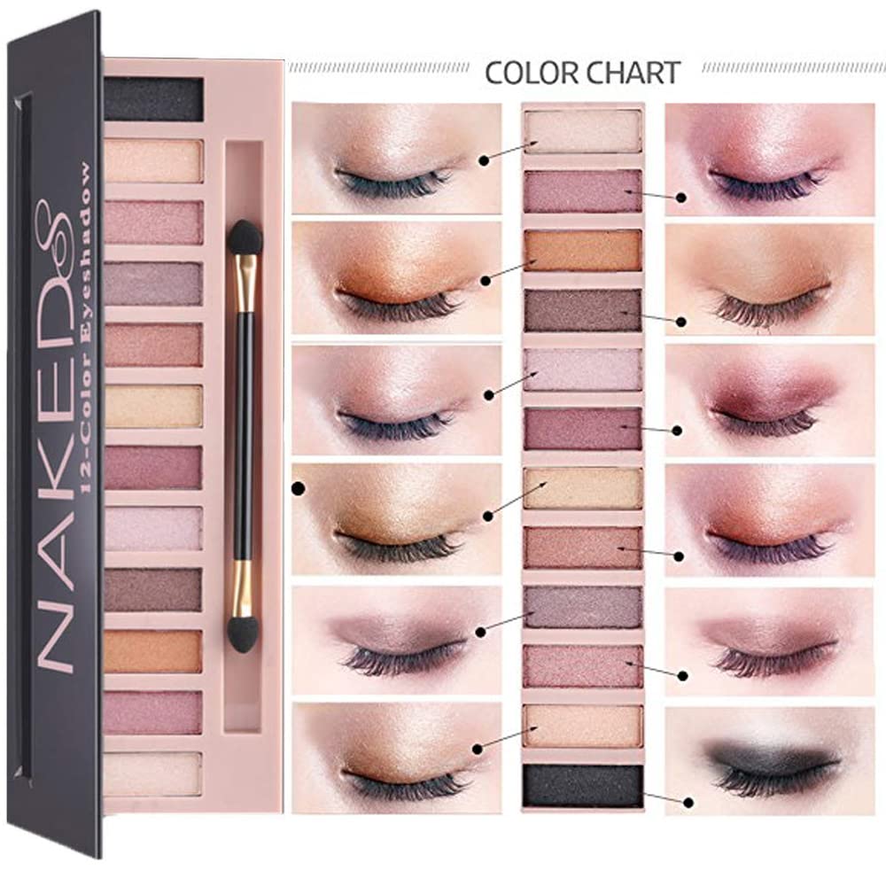 BAISEN DIARY All-in-One Makeup Kit for Women – 12-Color Eyeshadow Palette & More