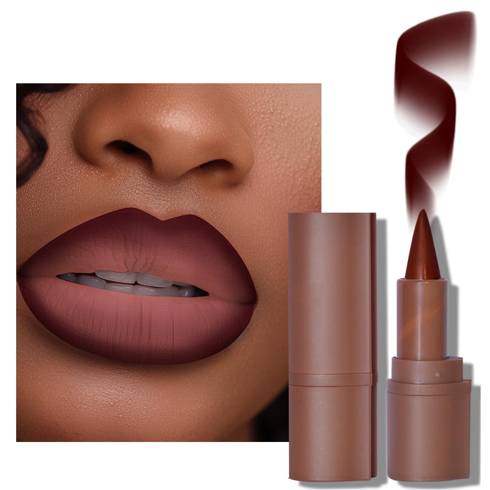 BAISEN DIARY 6PCS 2-in-1 Gradient Lip Liner & Lipstick Set | Long-Wear Lip Crayon Duo