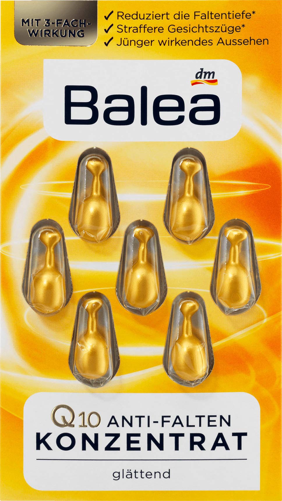 Balea Anti-Wrinkle Oil Concentrate with Q10, Vitamin E & Ginseng — 35 Applications