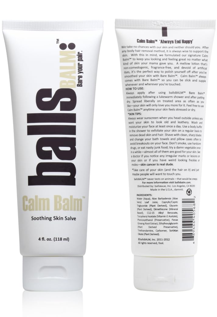 BallsBALM The Bare Pair King Kombo: Body Hair Management System with Exfoliating Glove