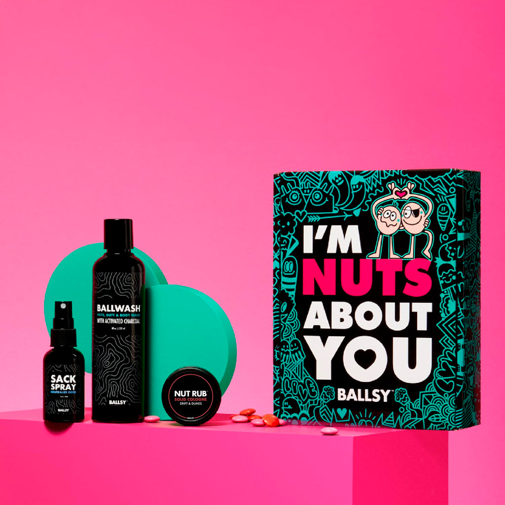 Ballsy Nuts About You Sack Pack – Fresh Ballwash, Sack Spray & NutRub | Drift & Dunes