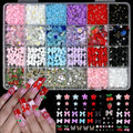BANA ART 3D Flowers Nail Charms Kit – Colorful Bow, Flower & Butterfly Charms for Nails