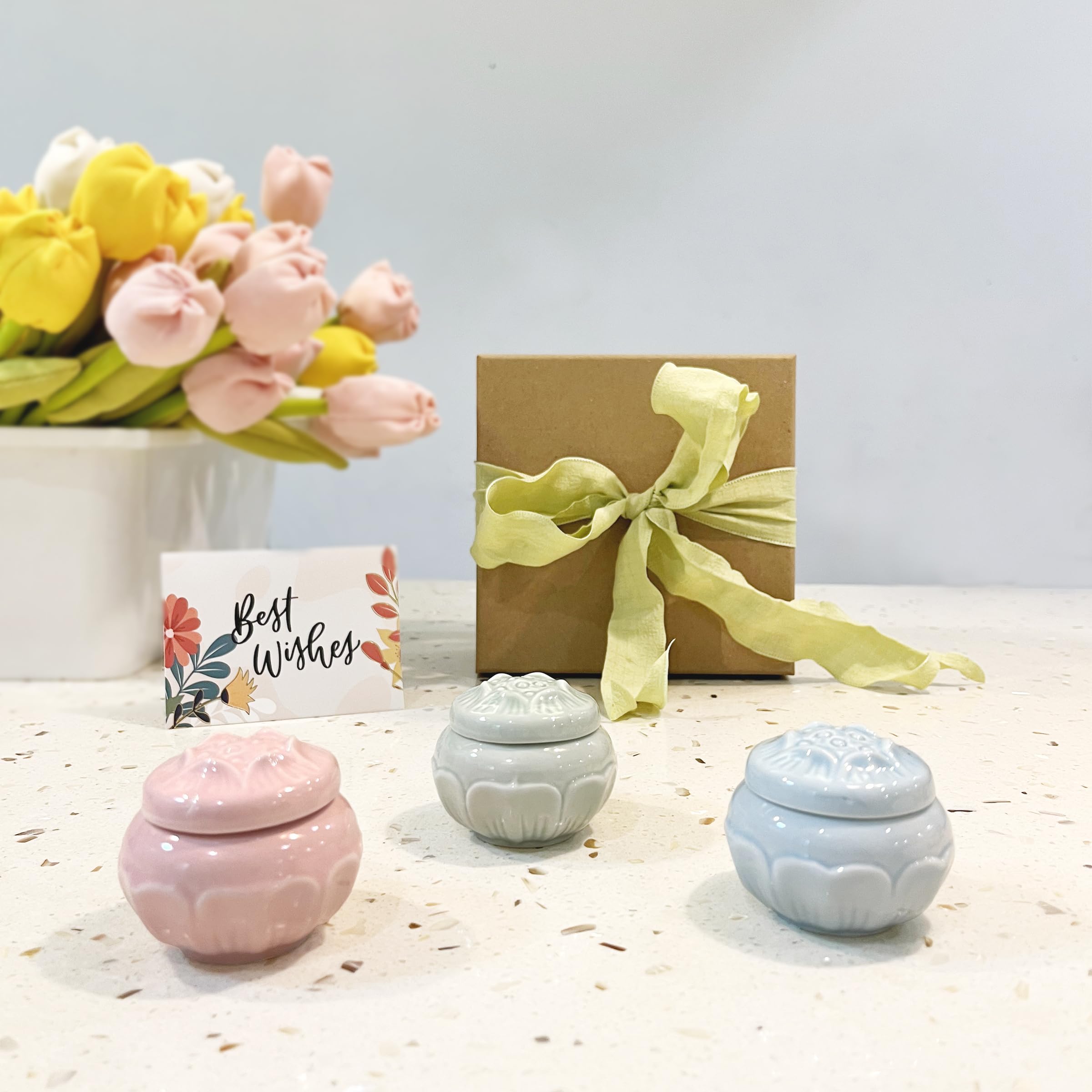 Banami Solid Perfume 3-Pack – Luxury Floral Gift Set for Women | Jasmine, Gardenia, Magnolia | Alcohol-Free Handmade