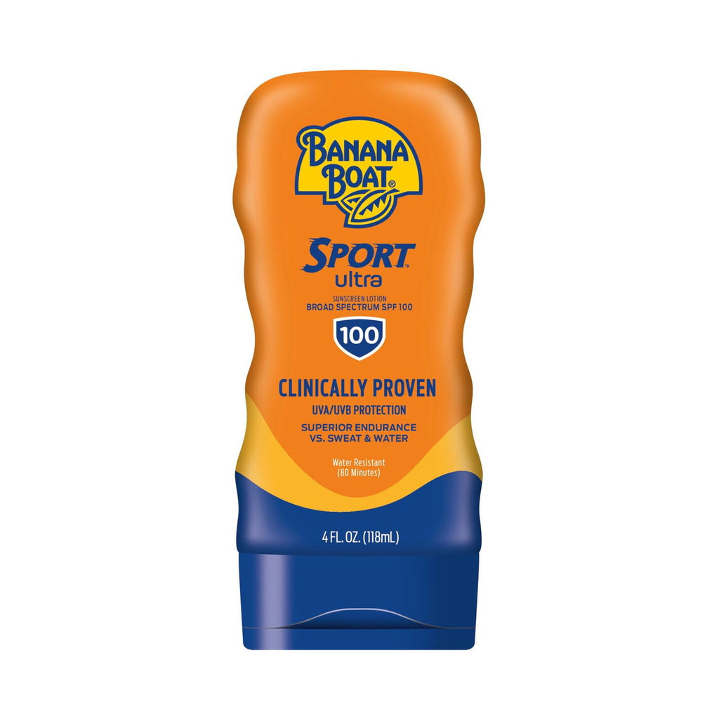 Banana Boat Sport Performance Sunscreen Lotion SPF 100 – 4 oz, 2-Pack