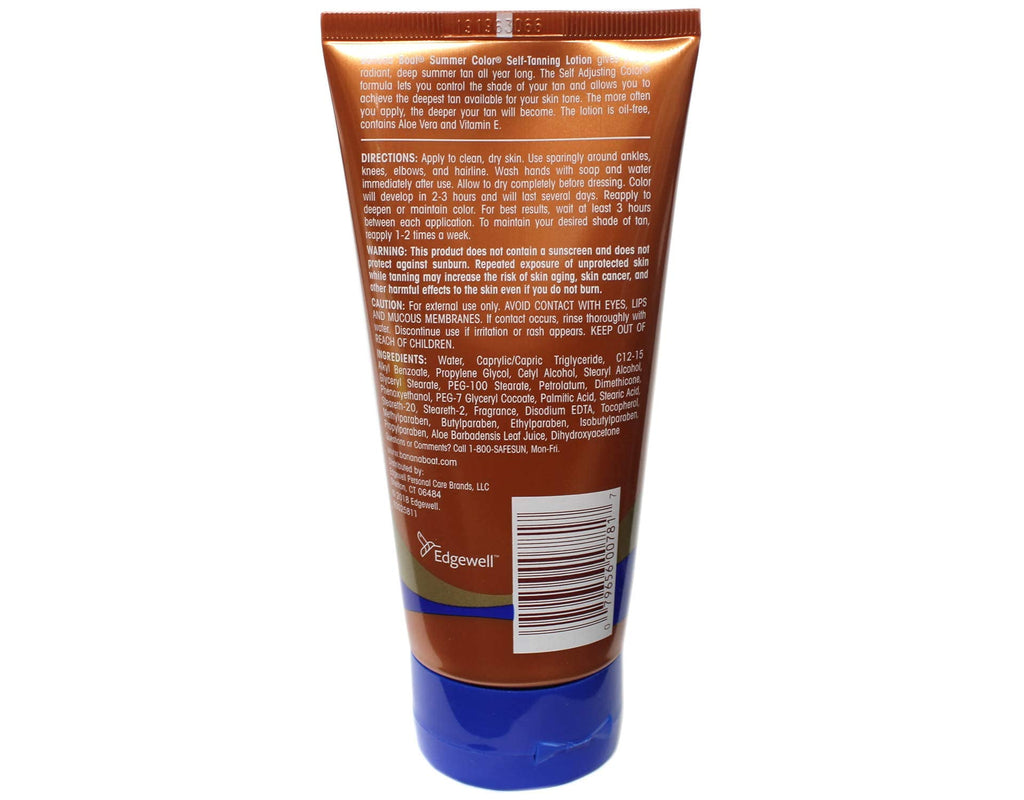 Banana Boat Summer Color Self-Tanning Lotion – Deep Dark (2 x 6 oz)