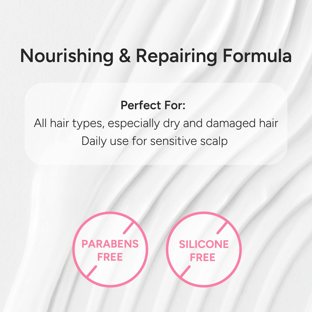 BANANAL Korean Hair Repair Shampoo – Strengthen Damaged Hair with Hydrolyzed Proteins, Ceramide & Jojoba Oil