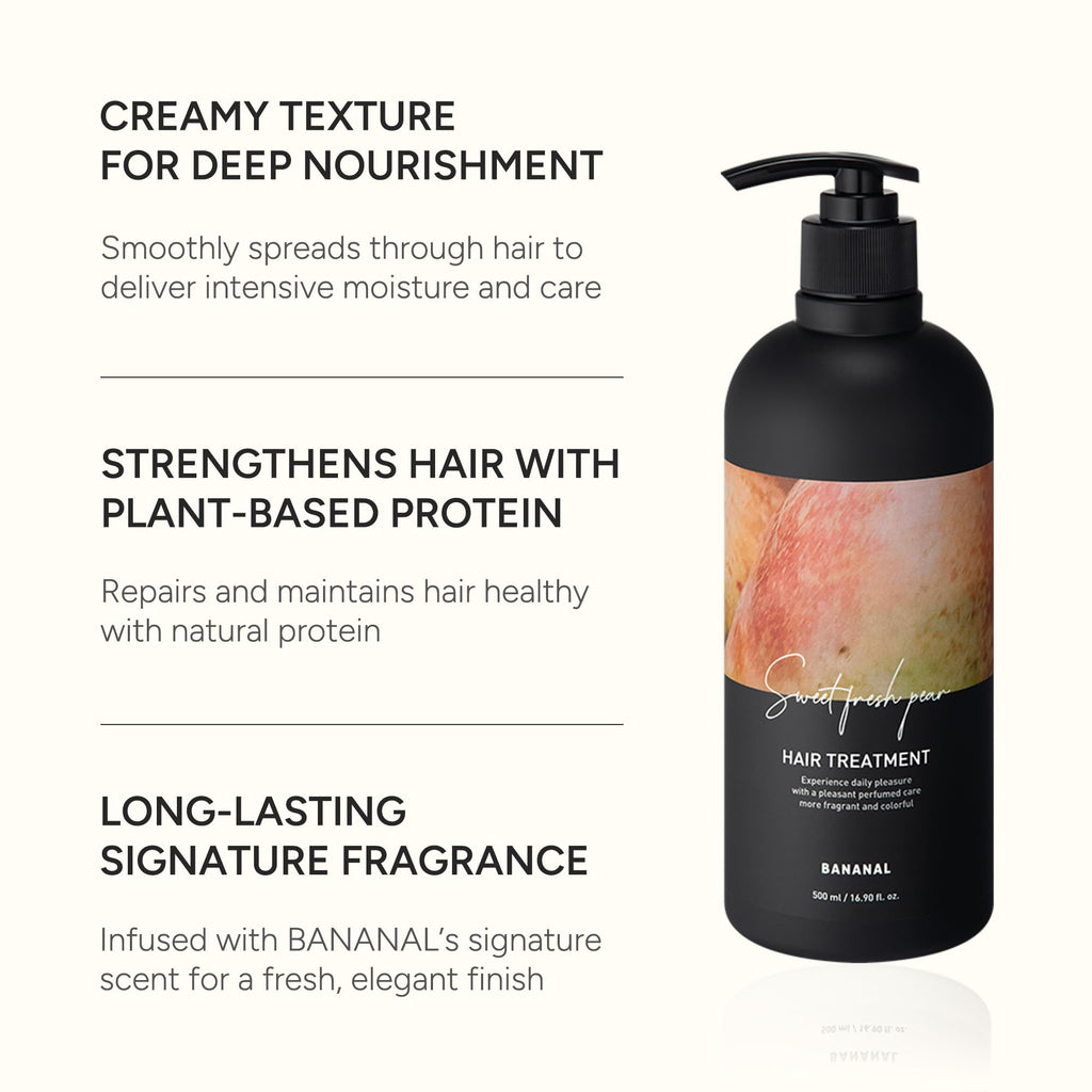 BANANAL Korean Hair Treatment Conditioner - Protein & Moisture for Damaged Hair