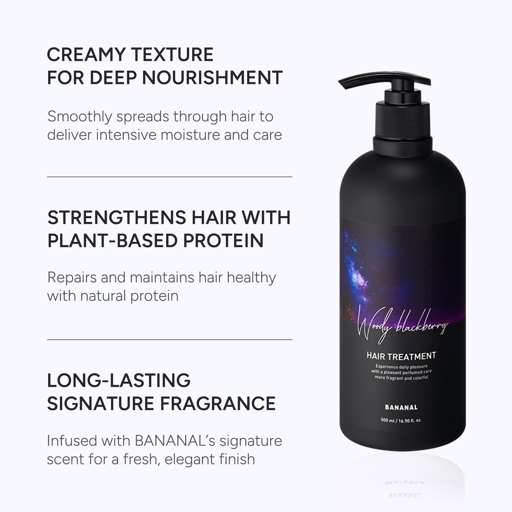 BANANAL Korean Hair Treatment Conditioner – Keratin, Centella & Shea Butter, 500ml