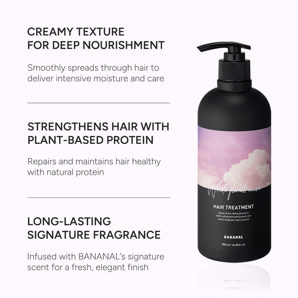 BANANAL Korean Hair Treatment Conditioner – Protein & Moisture for Damaged Hair (Keratin, Centella & Shea)