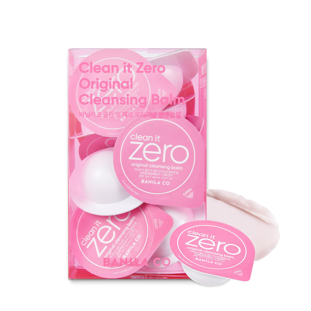 BANILA CO Clean It Zero Original Cleansing Balm Travel Kit | 16 Mini Pods (3ml) for Waterproof Makeup