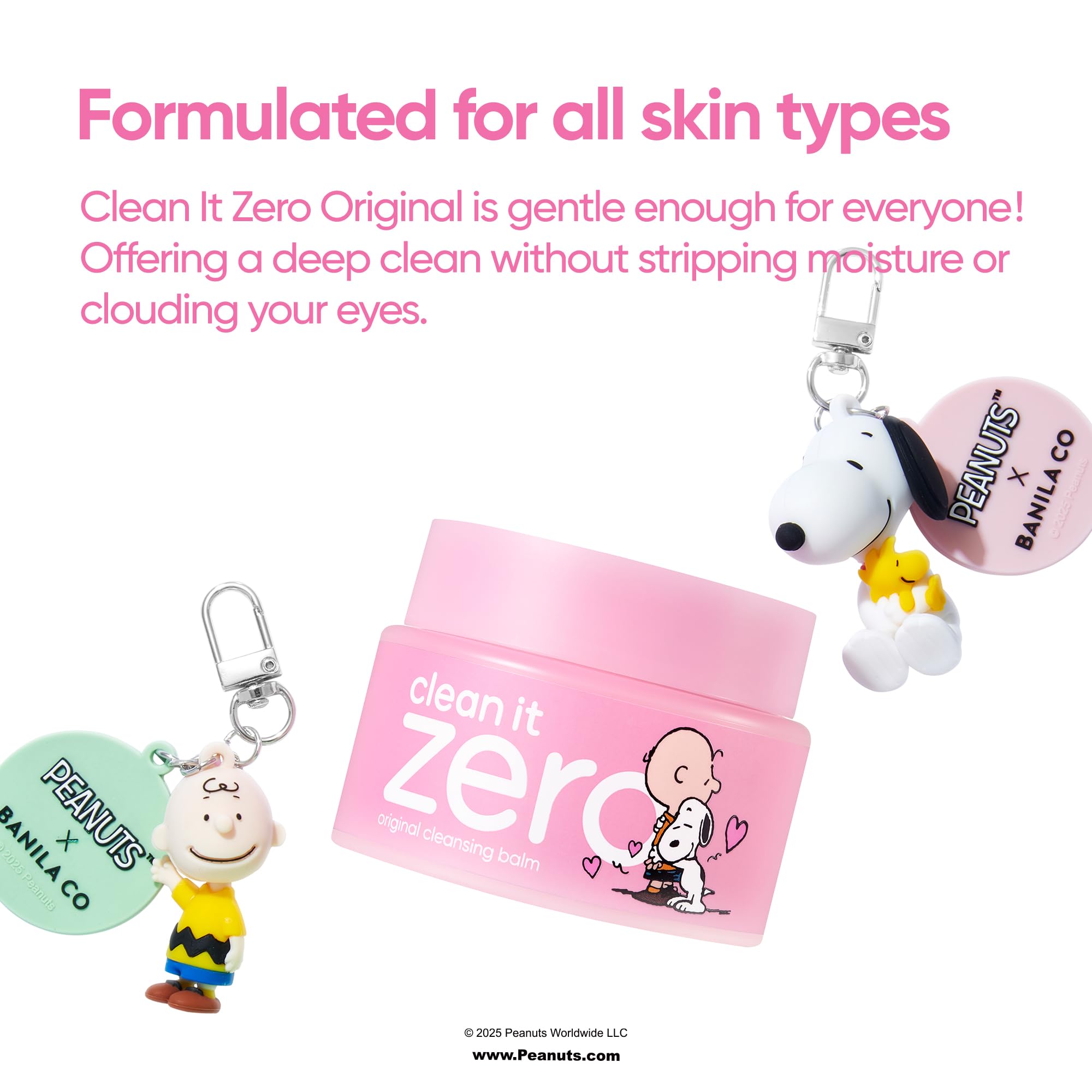 BANILA CO Clean It Zero Original Cleansing Balm Snoopy Edition – Vegan Makeup Remover for All Skin Types (100ml)