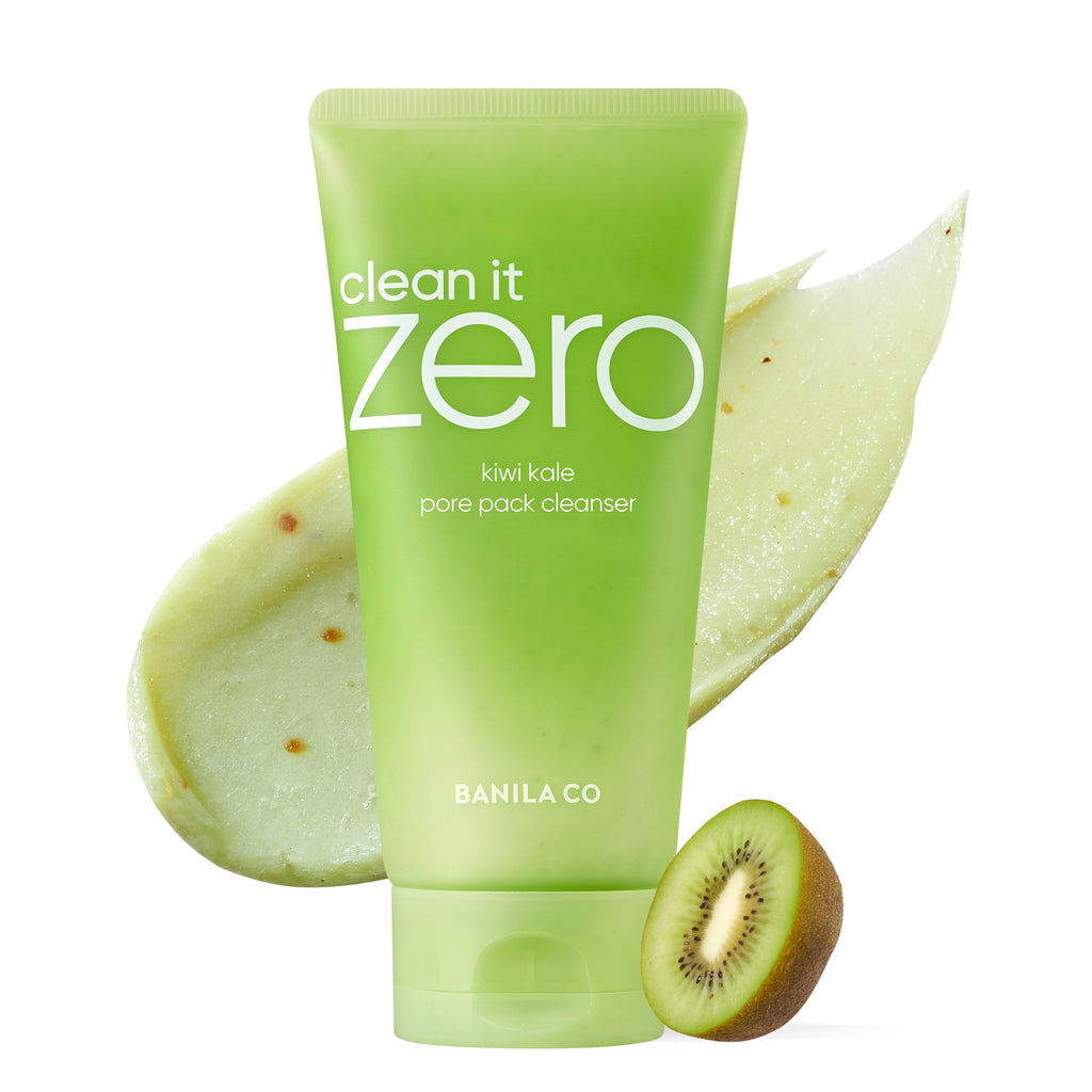 BANILA CO Clean It Zero Kiwi Kale Pore Clarifying Facial Wash | Vegan Cleanser for Smooth, Balanced Skin