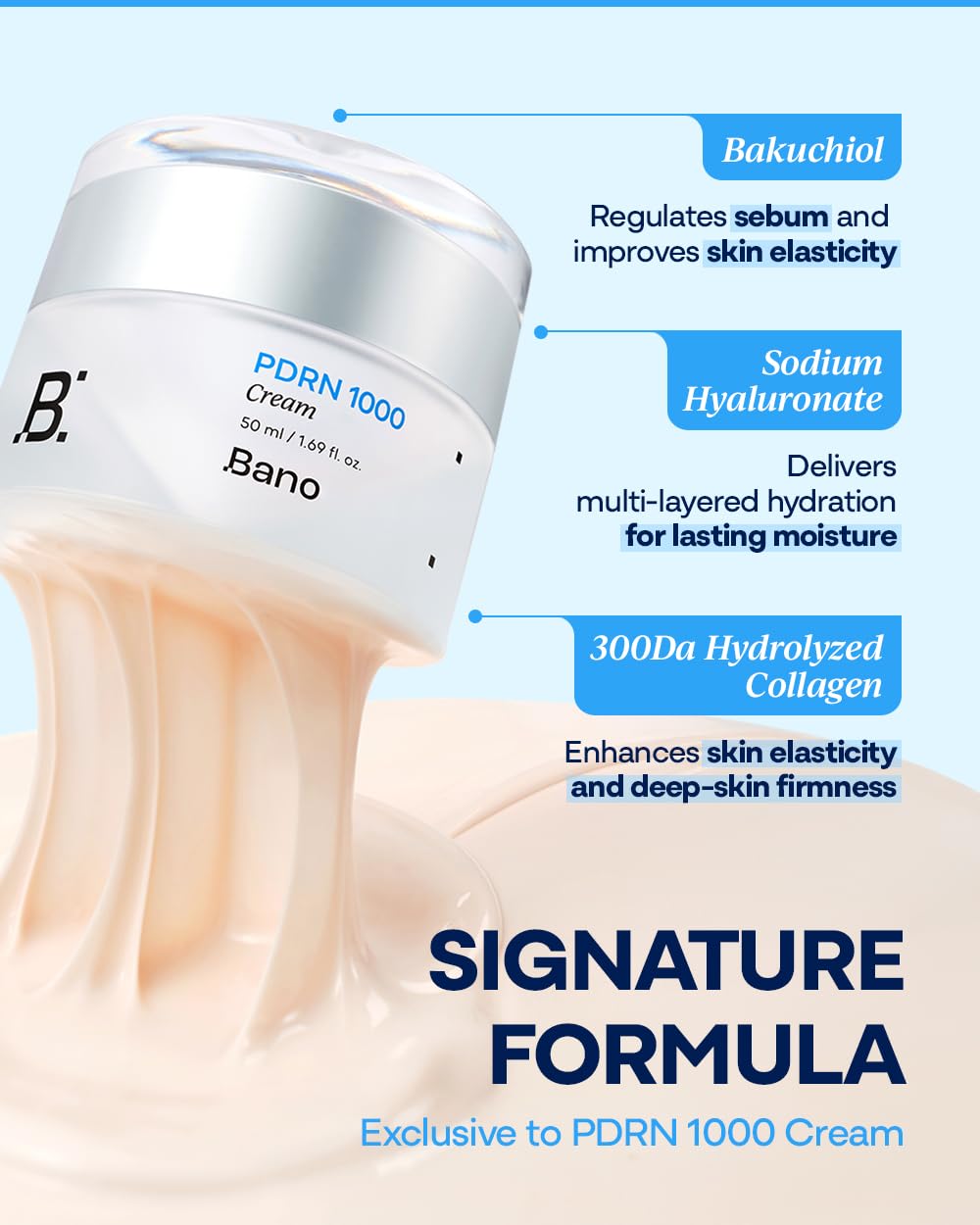 Bano PDRN Skin Care Set – Fragrance-Free Firming Cream & Serum with Hyaluronic Acid