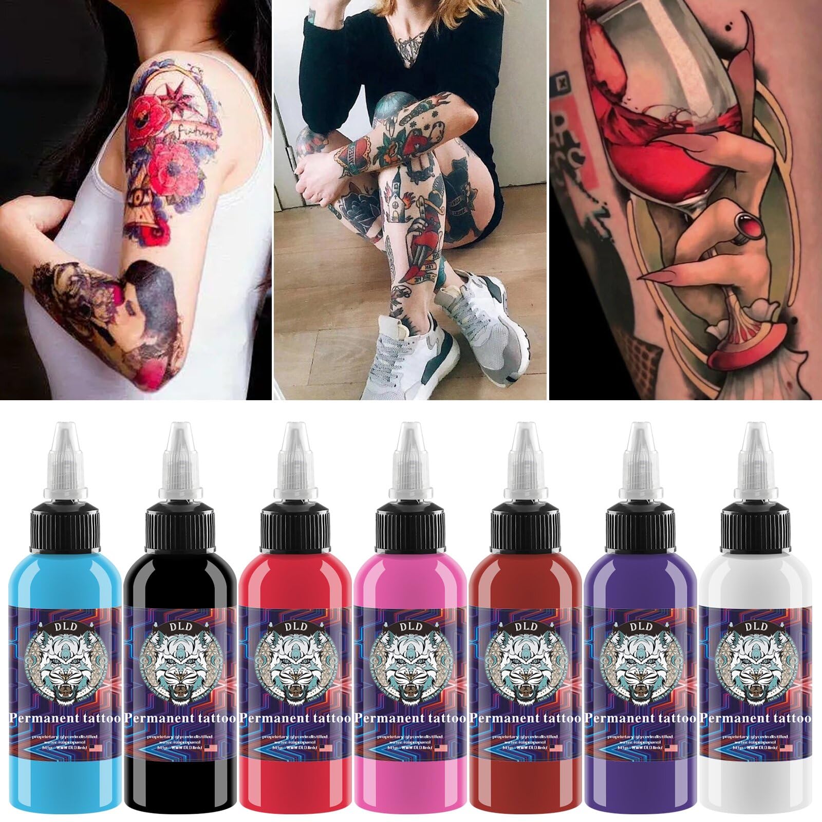 BAODELI Tattoo Ink Set 14 Colors – 1oz (30ml) Professional Pigment Kit TI203-30-14