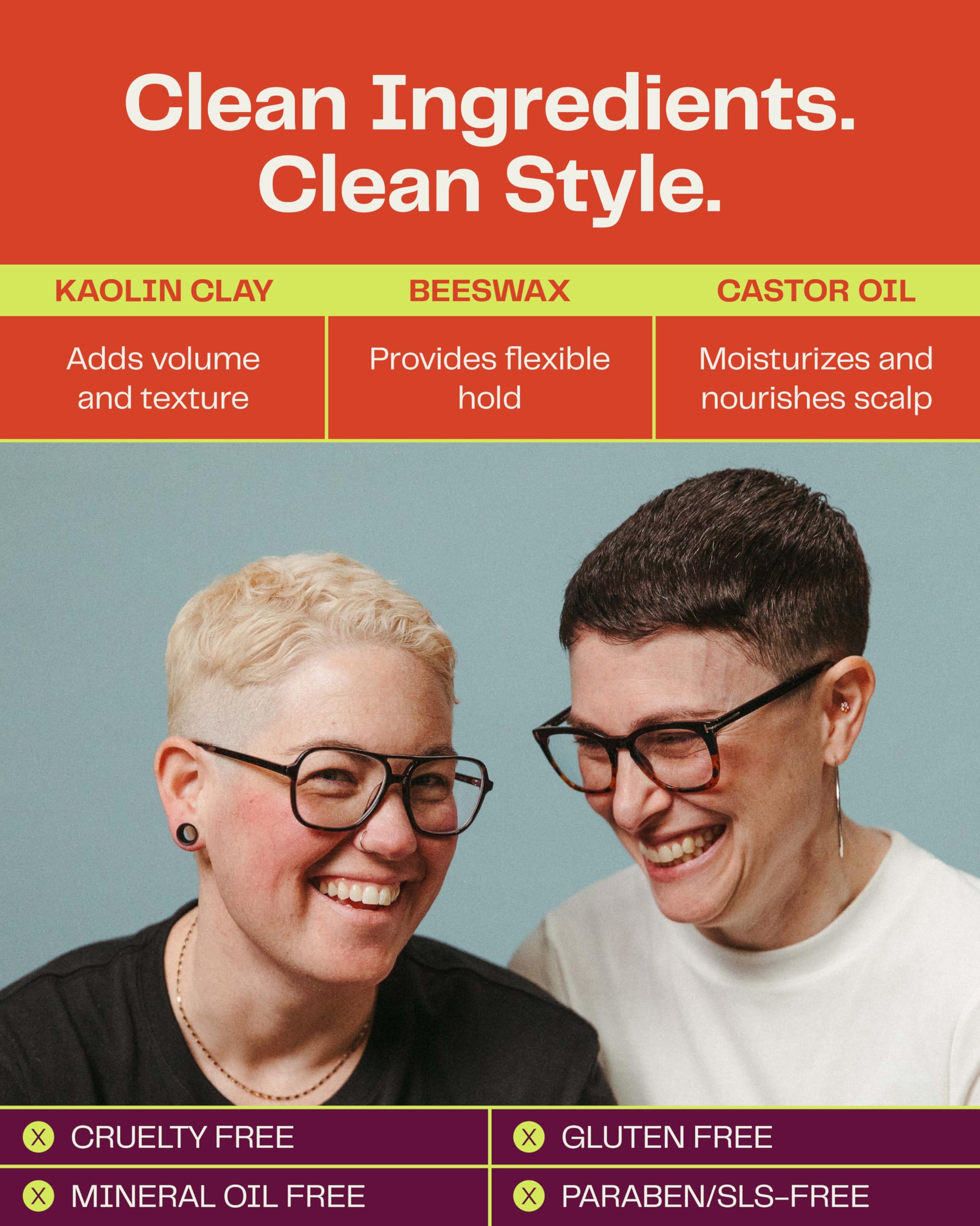 Barb Soft Clay Pomade – Medium Hold, Non-Sticky Water-Based Styling for Women & Men | The Barb Shop 2 oz