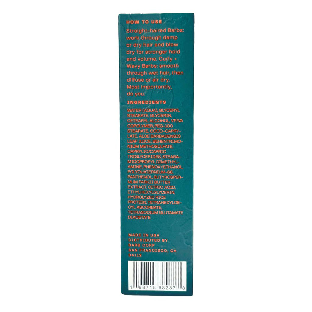 Barb Styling Cream for Women and Men – Soft Hold, Curl Definition, Frizz Control – Fragrance Free – 3 fl oz | The Barb Shop