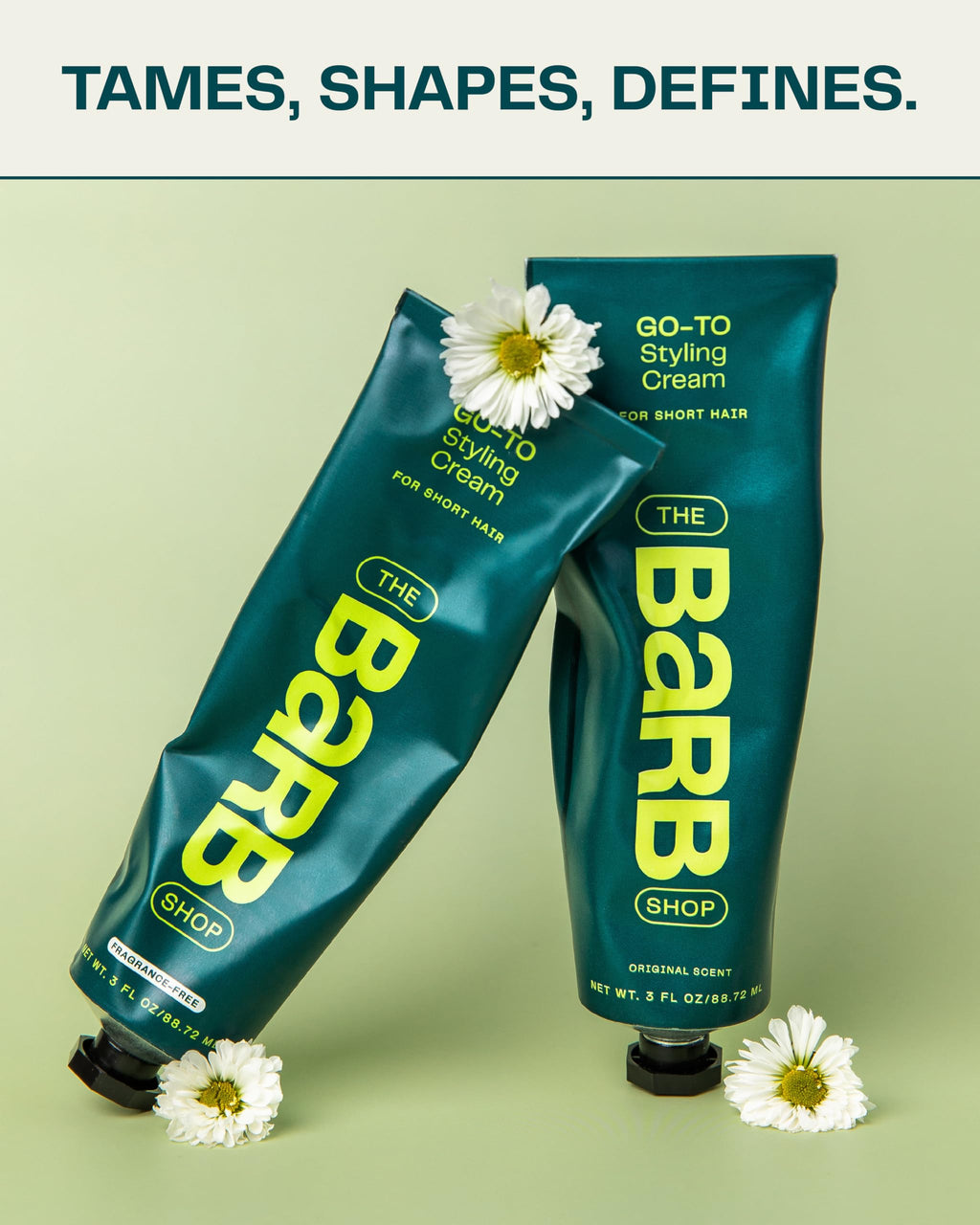 Barb Styling Cream for Women and Men – Soft Hold, Curl Definition, Frizz Control – Fragrance Free – 3 fl oz | The Barb Shop