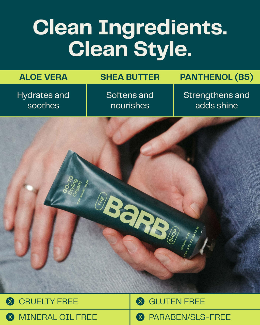 Barb Styling Cream for Women and Men – Soft Hold, Curl Definition, Frizz Control – Fragrance Free – 3 fl oz | The Barb Shop