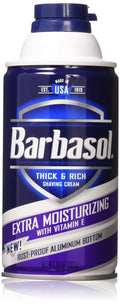 Barbasol Extra Moisturizing Shaving Cream with Vitamin E – 10 oz (2 Pack)