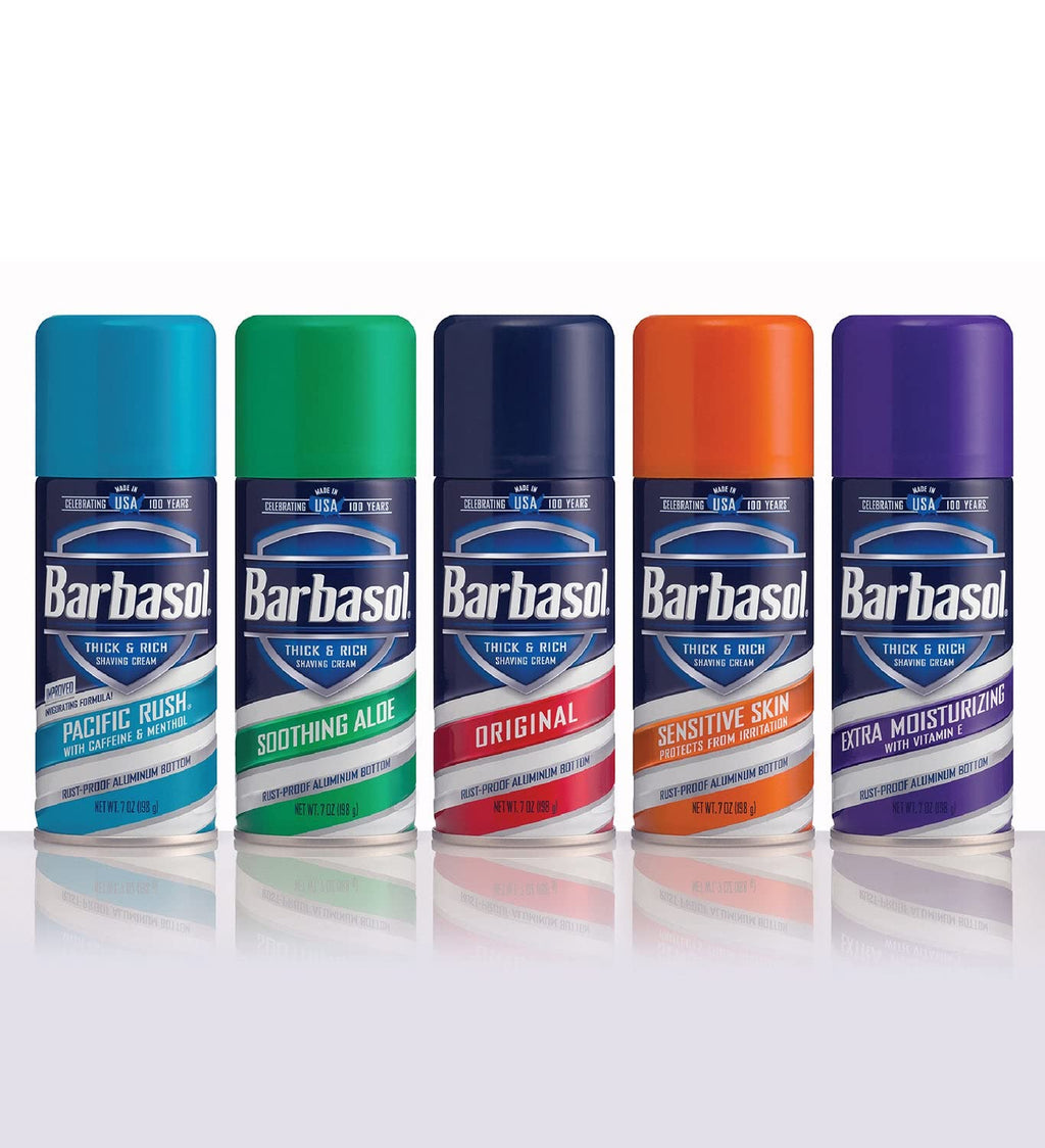 Barbasol Shave Cream 7 oz Pacific Rush – Pack of 3
