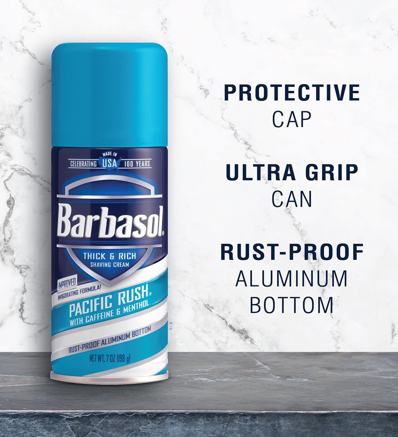 Barbasol Shave Cream 7 oz Pacific Rush – Pack of 3