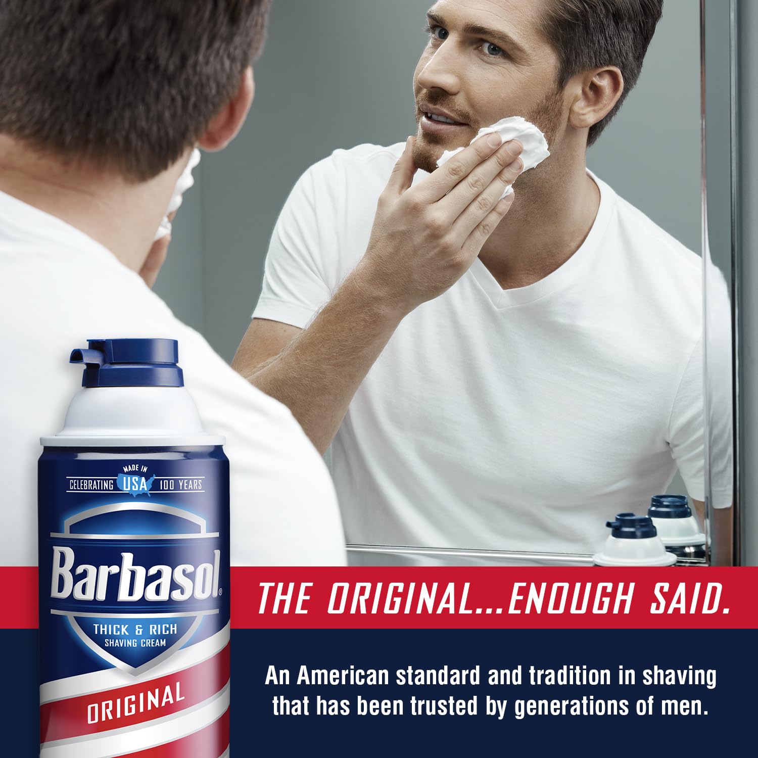 Barbasol Original Thick & Rich Shaving Cream 10 oz – Pack of 12 | Premium Close Shave
