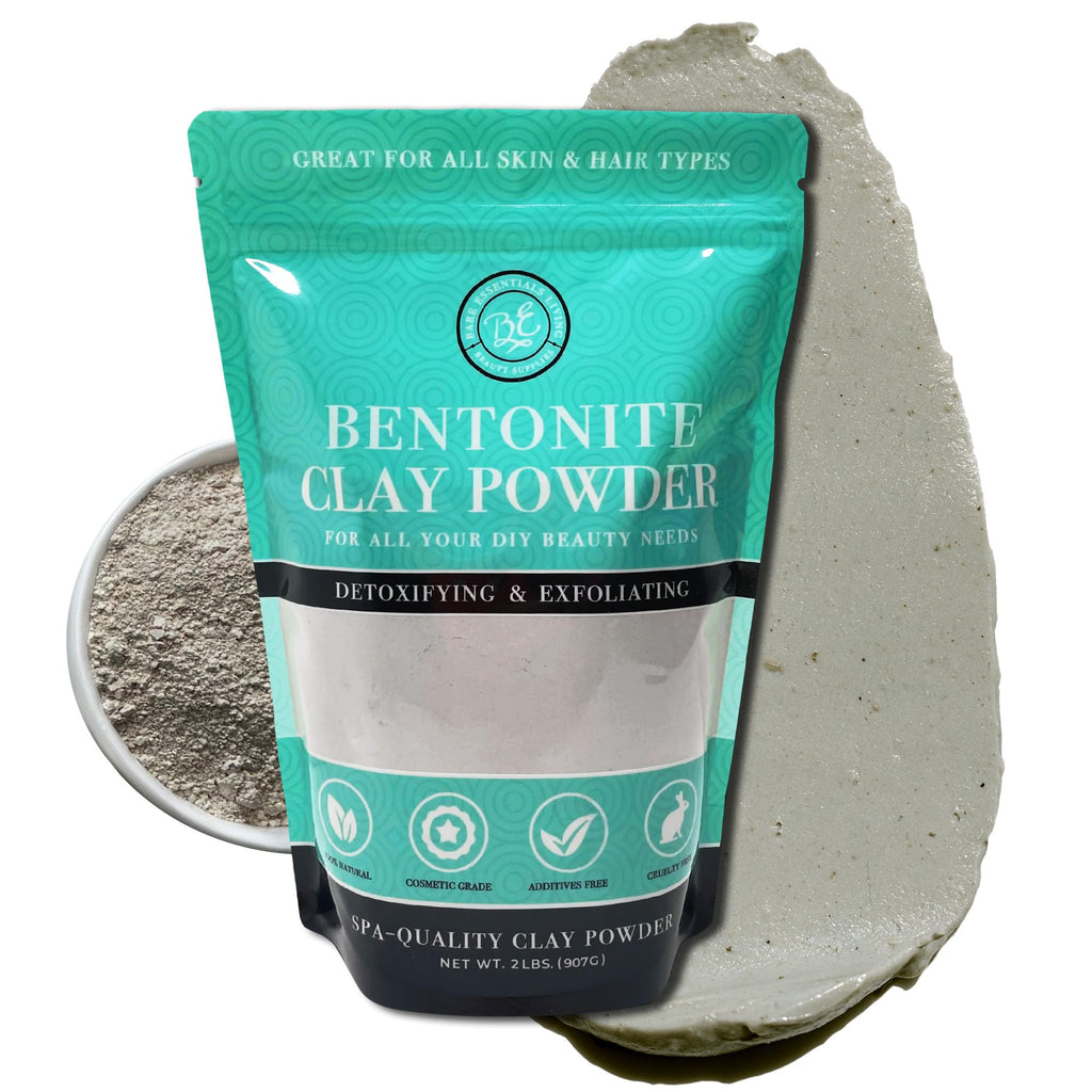 Bare Essentials Living Bentonite Clay Powder 2lbs | Facial Mask & Detox