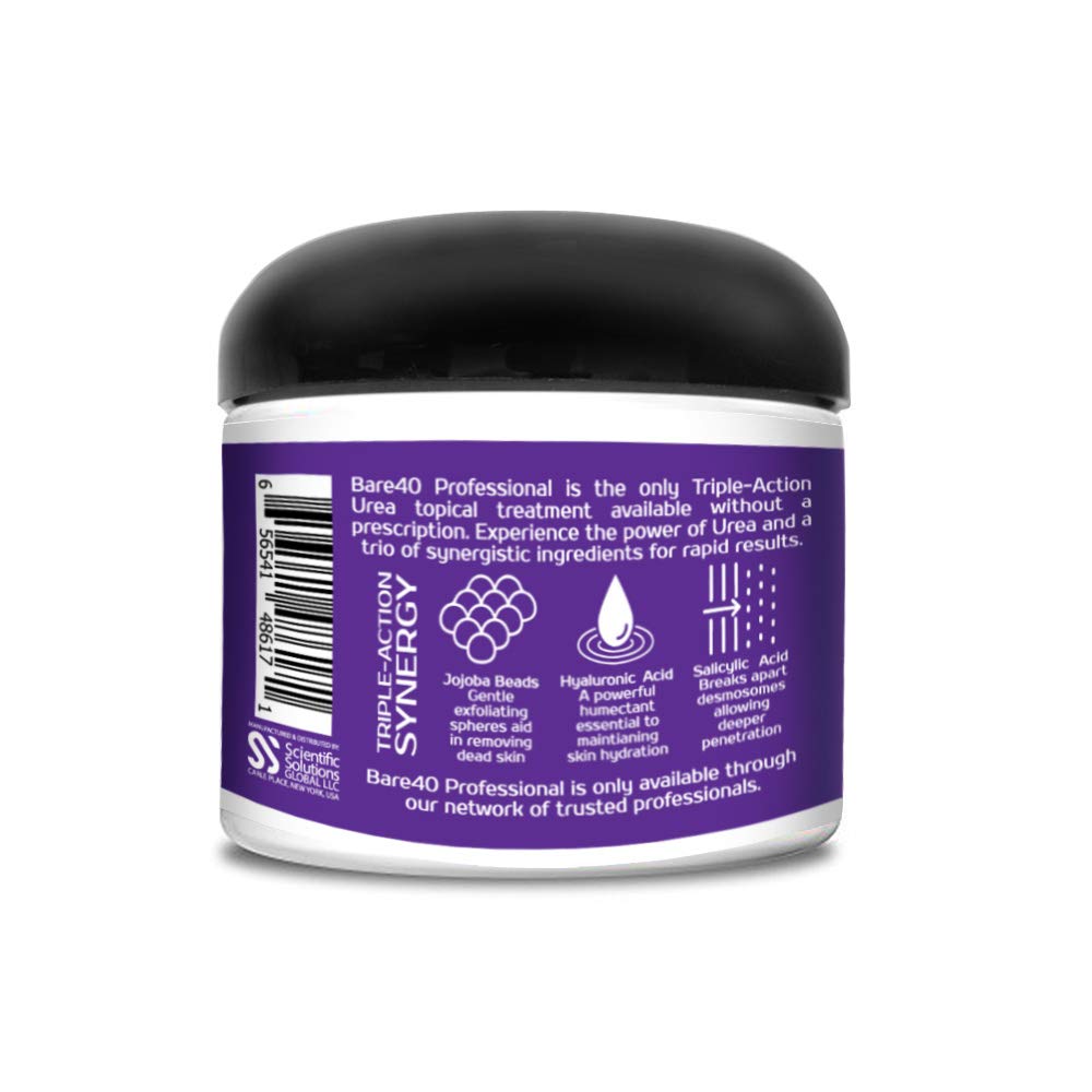 Scientific Solutions Global BARE 40 PRO – 40% Urea Gel with 2% Salicylic Acid, Hyaluronic Acid & Aloe
