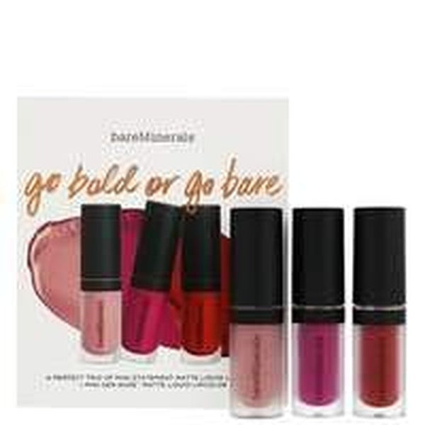 bareMinerals Go Bold or Go Bare Set 3 x 2ml Matte Liquid Lipcolor