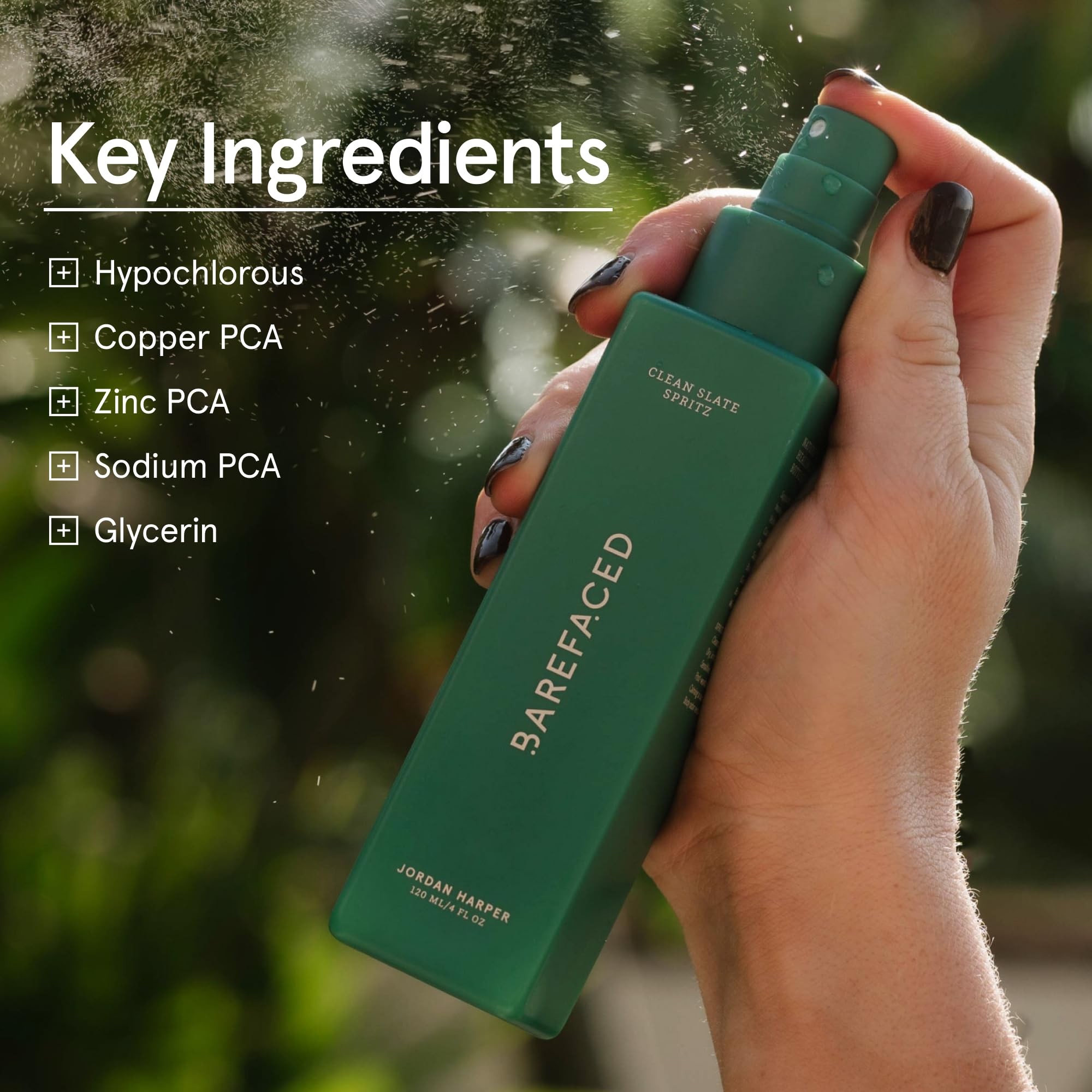 Barefaced Clean Slate Spritz – Hypochlorous Mist for Face & Body | Hydrate, Freshen, Soothe