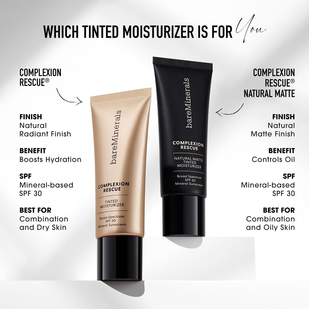 bareMinerals Complexion Rescue Tinted Moisturizer SPF 30 – Buttercream 03 | Vegan, Cruelty-Free & Dermatologist-Tested