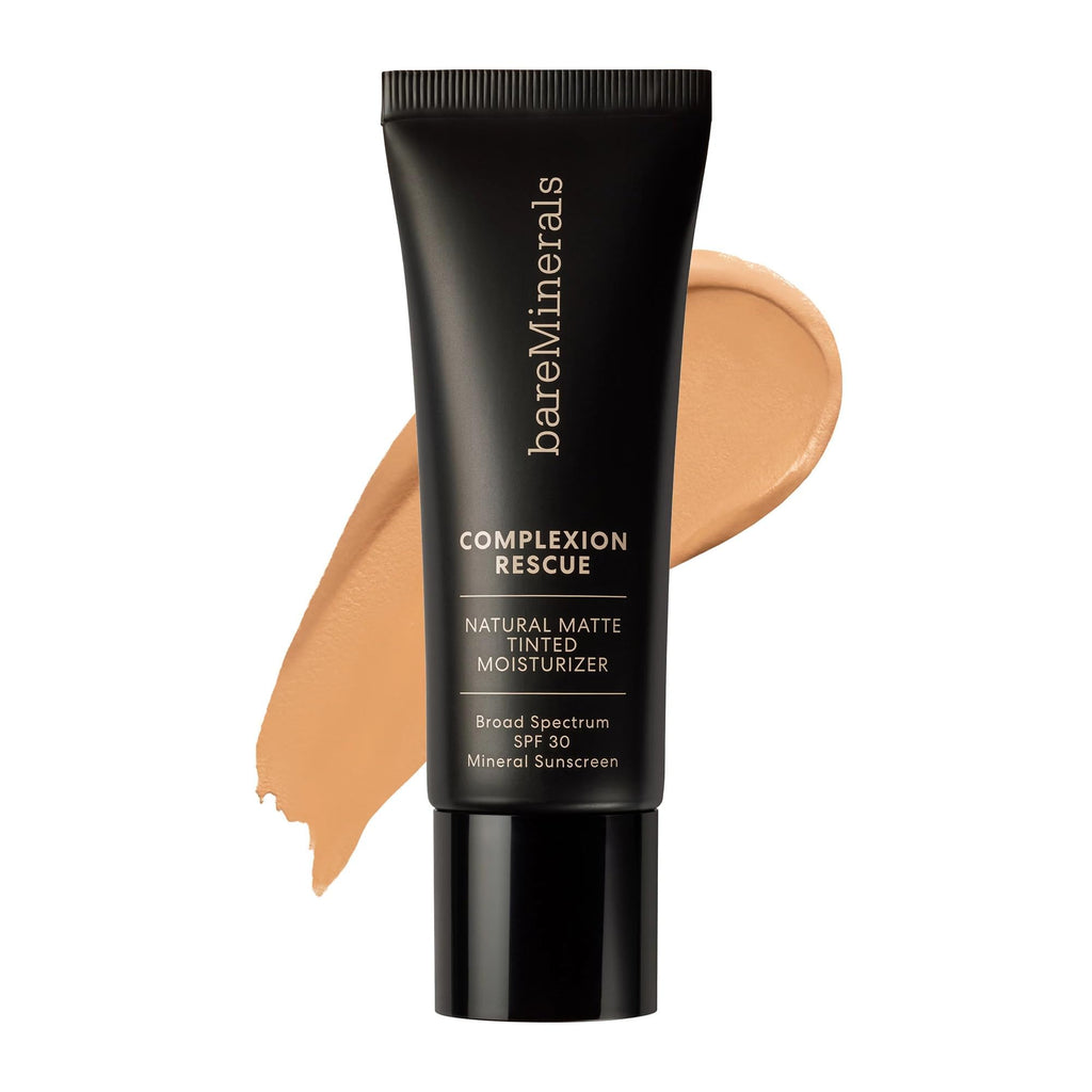 BareMinerals Complexion Rescue Natural Matte Tinted Moisturizer Cashew 3.5 | Vegan, SPF 30 Mineral Sunscreen
