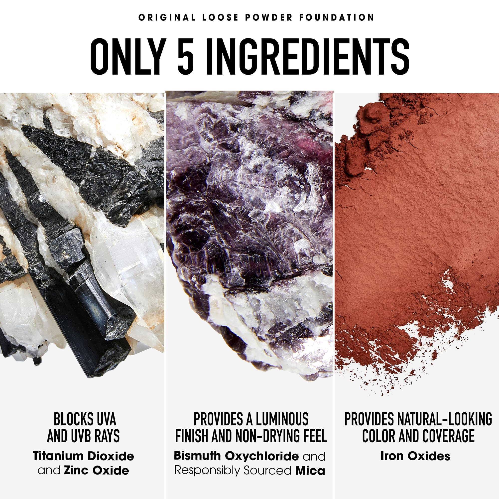 bareMinerals Original Get Started Kit 3-Piece Mineral Makeup Set – Fair Light | Vegan, Cruelty-Free