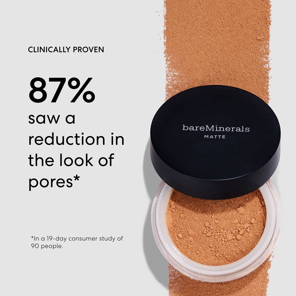 bareMinerals Original Matte Loose Mineral Foundation SPF 15 – 10 Medium | Vegan, Cruelty-Free, Dermatologist-Tested