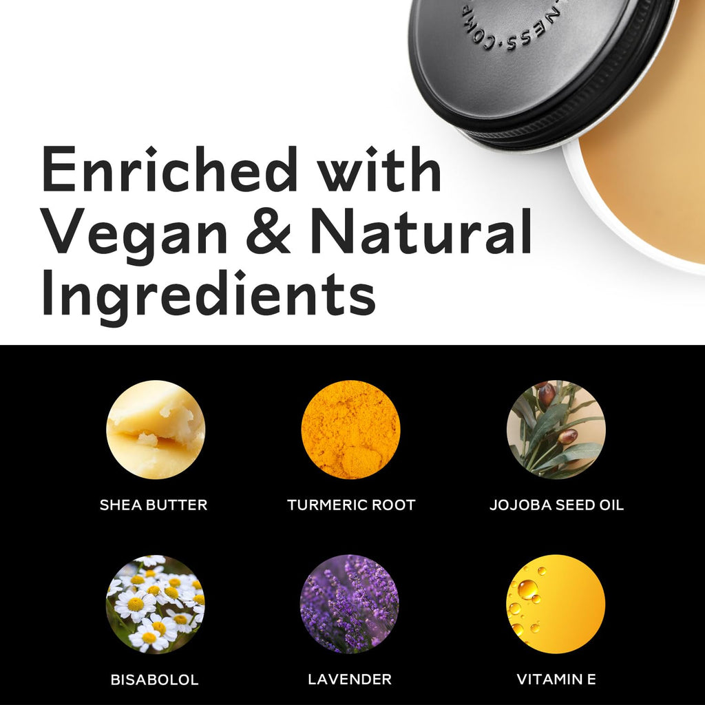 Barker Wellness Tattoo Butter – Natural Aftercare Balm for New & Old Ink | Shea Butter, Turmeric & Lavender