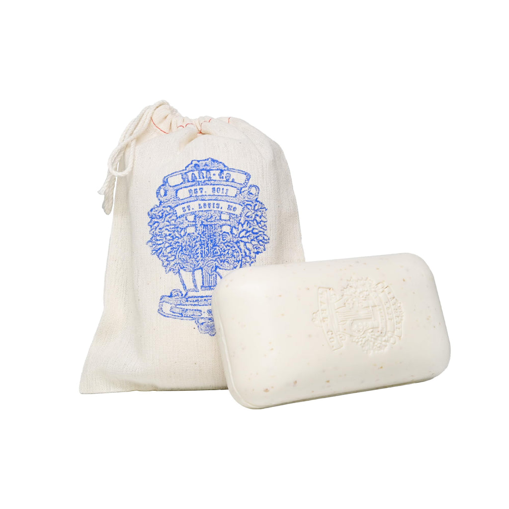 BARR-CO Original Scent Oatmeal Saddle Bar Soap — Triple-Milled, Oatmeal, Vanilla & Vetiver, Shea Moisturizing, 10.5 oz