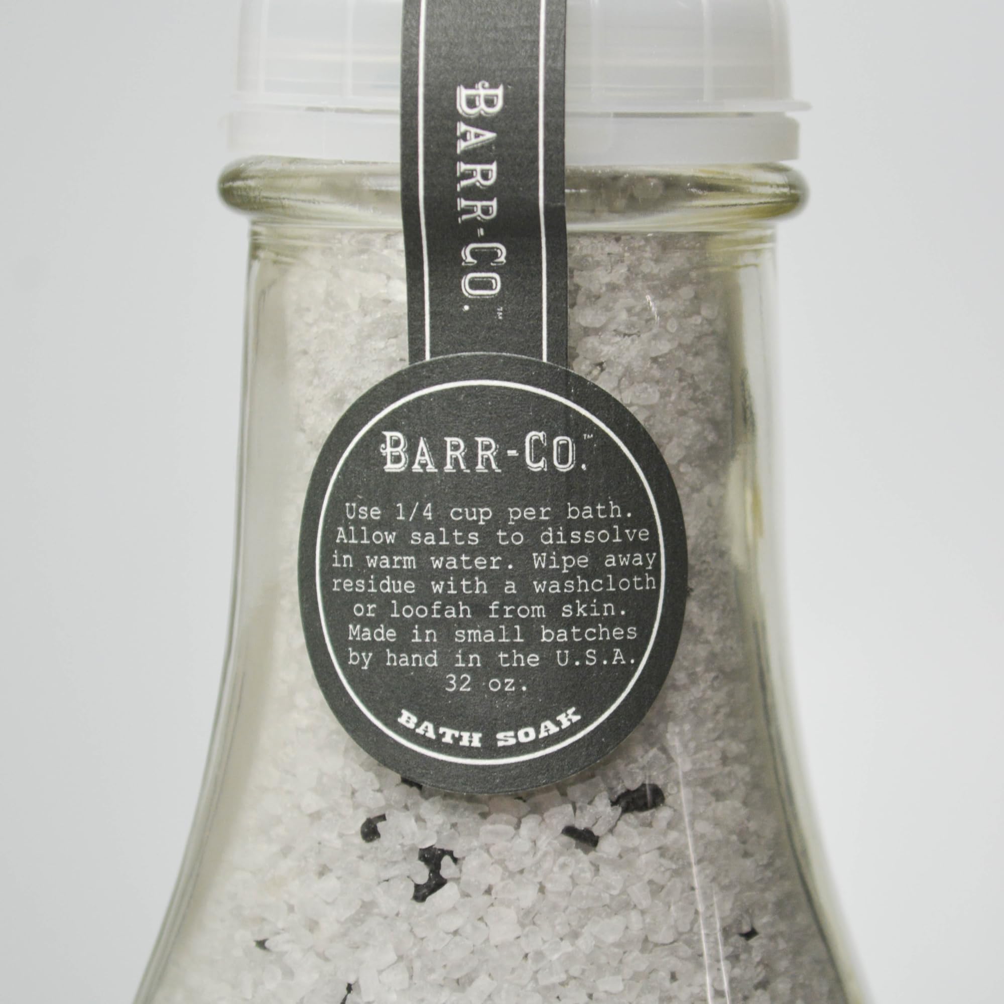 Barr-Co Reserve Fine Bath Salts – Woody & Earthy Scent, 32 oz, Handcrafted in USA