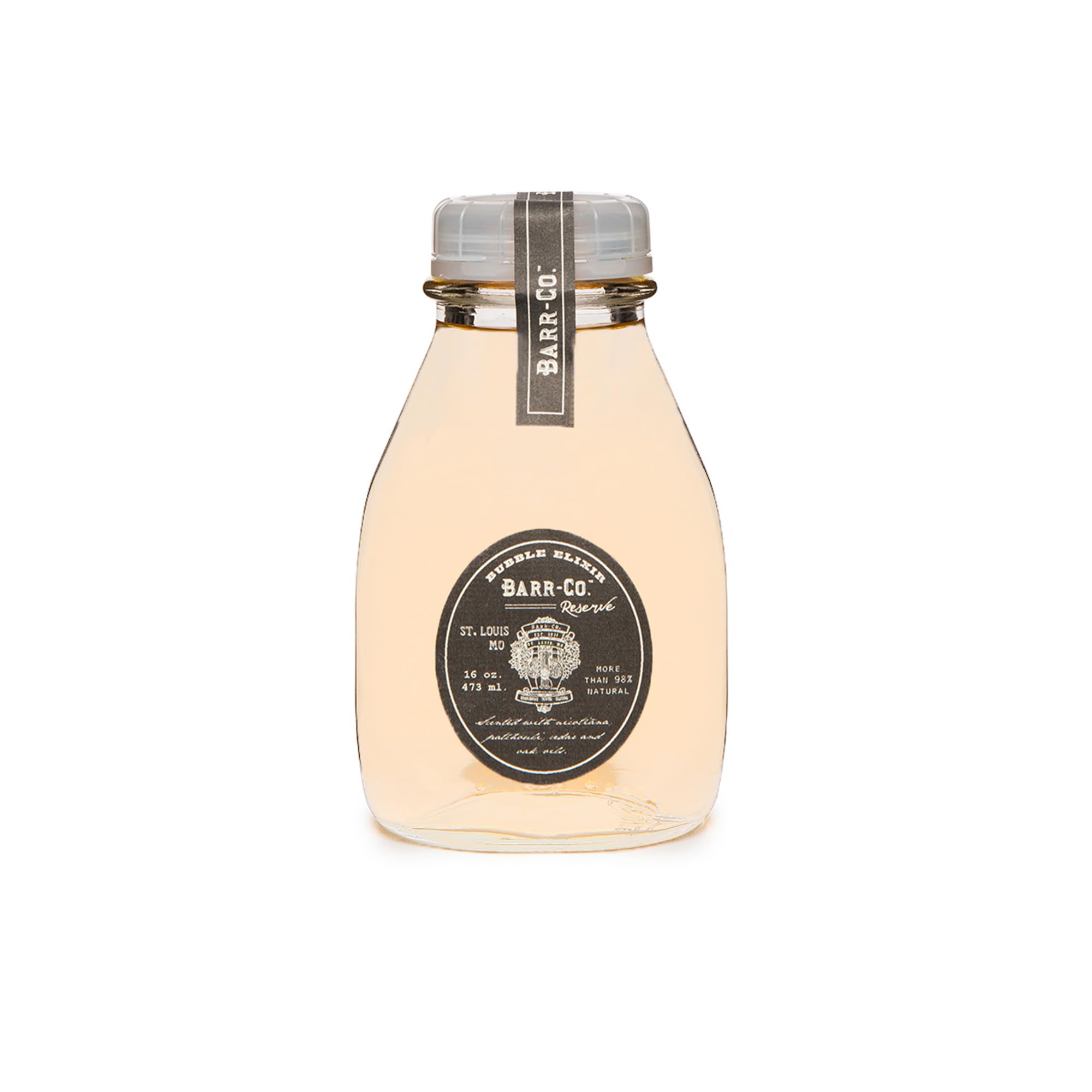 Barr-Co Reserve Bubble Bath Elixir – Woody & Earthy Bath Soap, Natural Bath Soak 16 fl oz